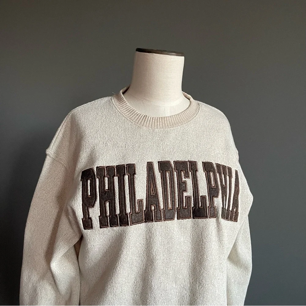 New York Popular Philadelphia Sweatshirt Collegiate Preppy Cozy Fleece Academia